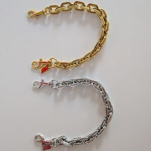 Gold and Silver Chain Bracelet Set - Women Jewelry